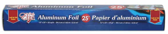 Chef Elite Aluminum Foil Roll ~12" x 25'-0