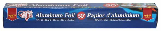 Chef Elite Aluminum Foil Roll ~12" x 50'-0