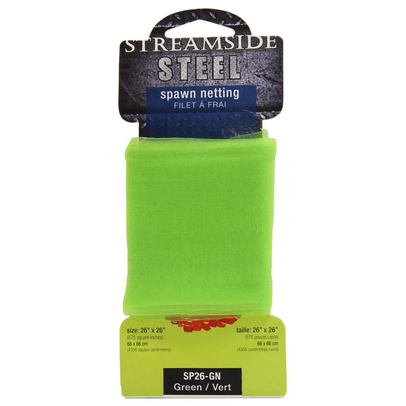 Streamside Steel Spawn Netting - 26" x 26" ~ GREEN-0