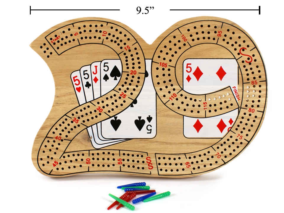 Wooden 29 Cribbage Board-0
