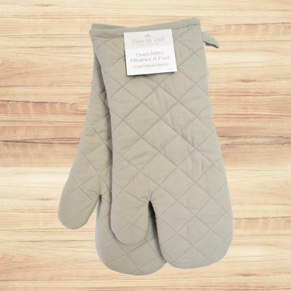 Oven Mitt - 2 pieces ~ Taupe-0
