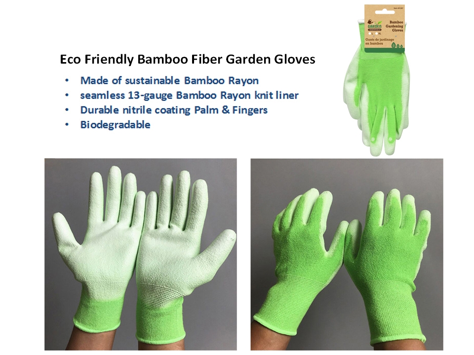 Eco Friendly Bamboo Fiber Gardening Gloves -0