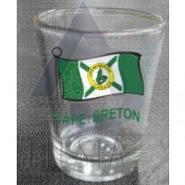 Cape Breton Wavy Flag Shot Glass-0
