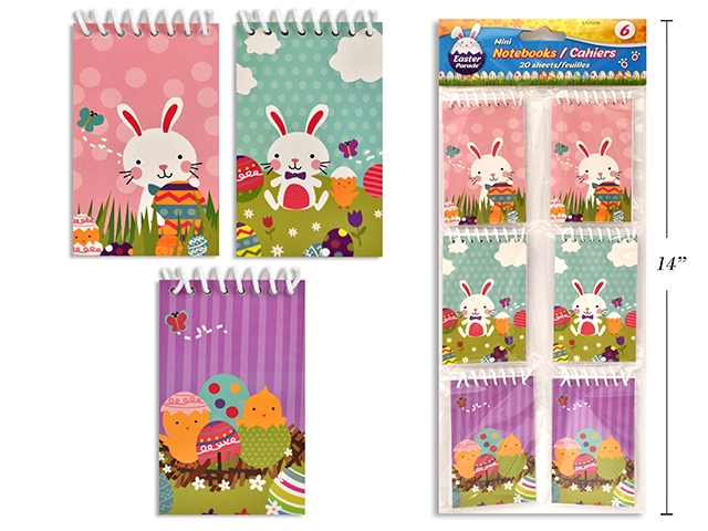 Easter Mini Notebooks - 20/sheets ~ 6 per pack-0