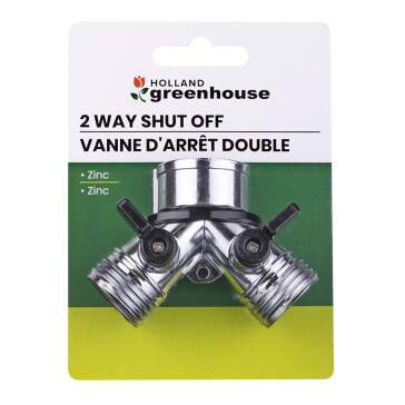 Zinc "Y" 2-Way Shut-Off for Garden Hoses-0