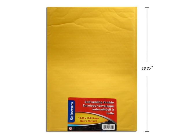 Selectum Kraft Peel-N-Seal Bubble Envelope ~ 13.25" x 18.25"-0