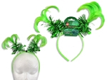 St. Patrick's Day High Ponytail with Tinsel Headband-0