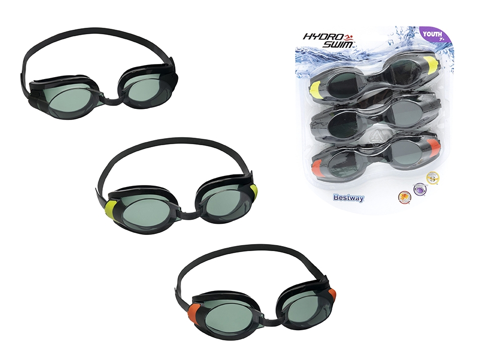 Hydro Swim Focus Youth (7+) Goggles {21096} ~ 3 per pack-0