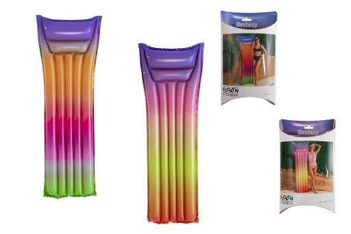Rainbow Print Inflatable Air Mattress / Lounger ~ 72" x 27" {44041}-0