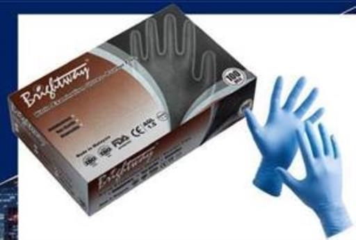 Nitrile Disposable Gloves - Medium ~ 100 per box-0