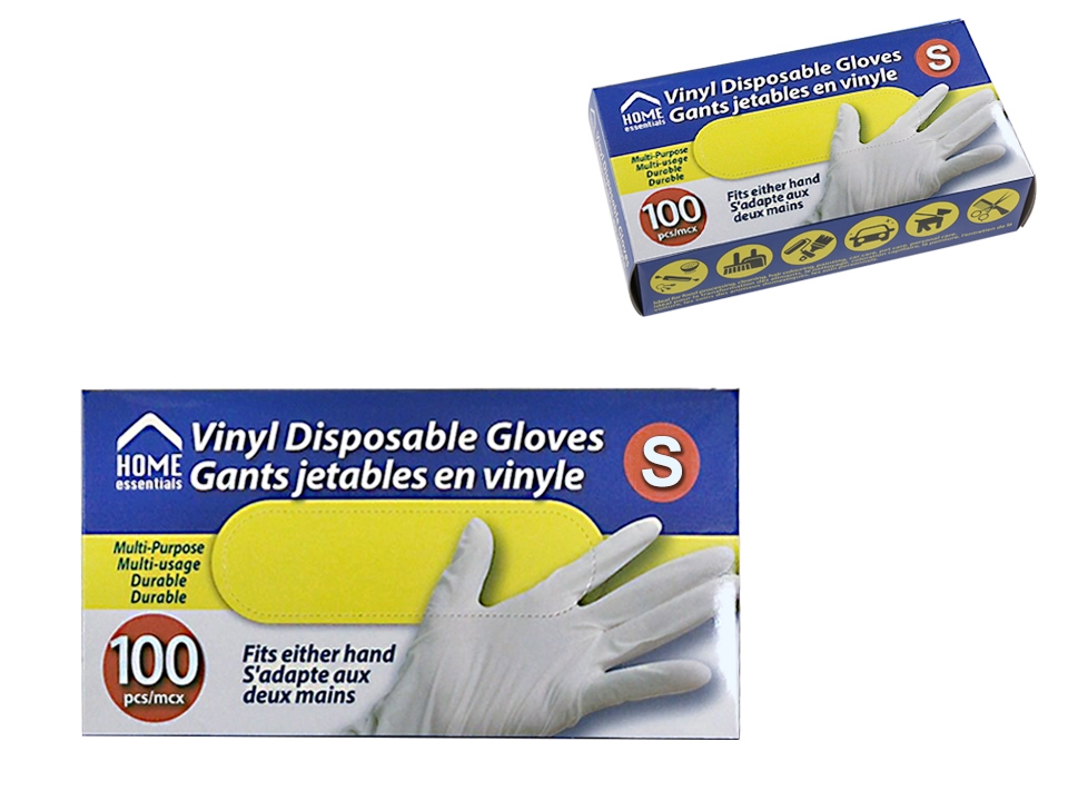 Vinyl Disposable Gloves - Small ~ 100 per box-0