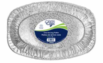Chef Elite Oval Aluminum Platter ~ 17" x 11.25"-0