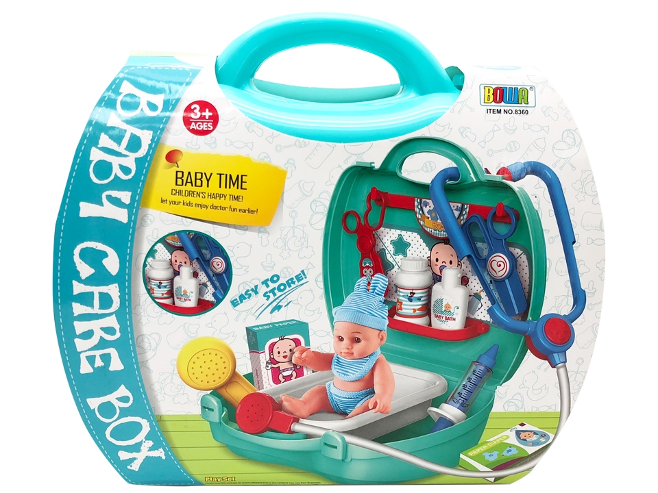 Baby Care Playset in Carrying Case ~ 17 pieces-0