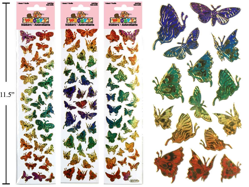 Woody's Micro Stickers ~ Butterflies-0