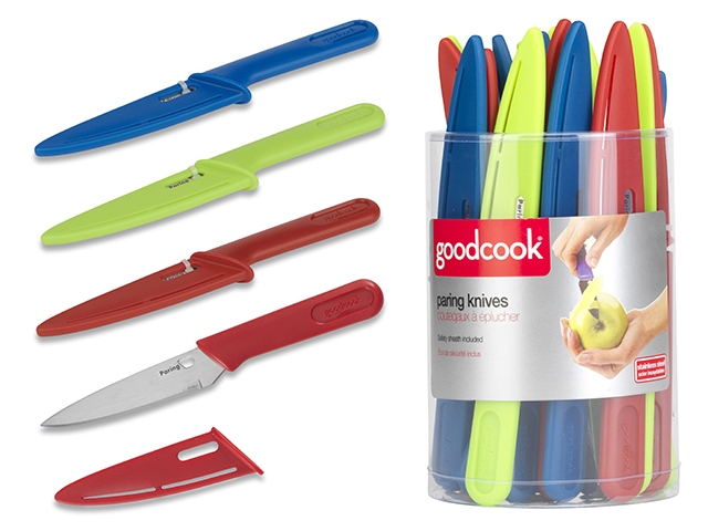 Good Cook Paring Knife with Plastic Cover - 3.5" ~ 18 per tub-0