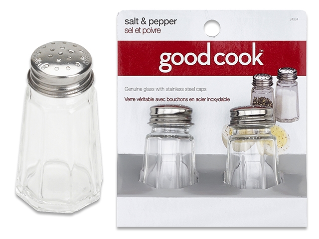 Good Cook Glass Salt & Pepper Shakers ~ 1oz-0
