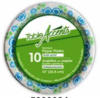 Table Accents Premium Round Paper Plates - Soak Proof - 10" ~ 10 per pack-0