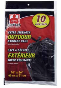 Tuff Guy Extra Strength Garbage Bags - Black ~ 10 per bag-0