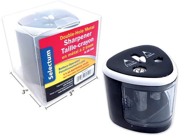 Selectum Battery Operated 2-Hole Pencil Sharpener-0