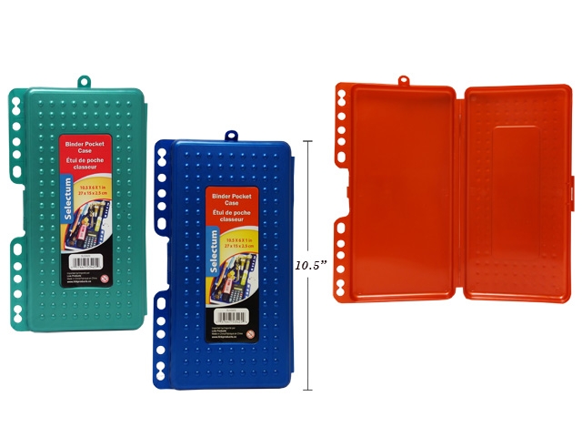 Selectum Plastic Binder School Box ~ 10.5" x 6" x 1"-0
