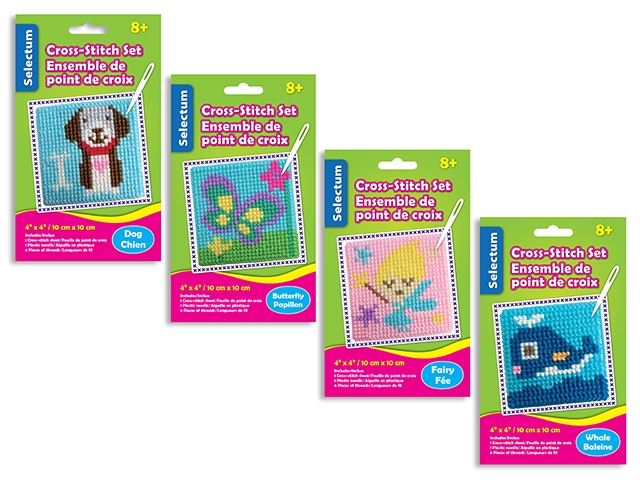 Selectum Cross Stitch Embroidery Set ~ 10cm x 10cm-0