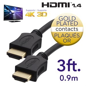 HDMI Cable 3' / 0.9M-0