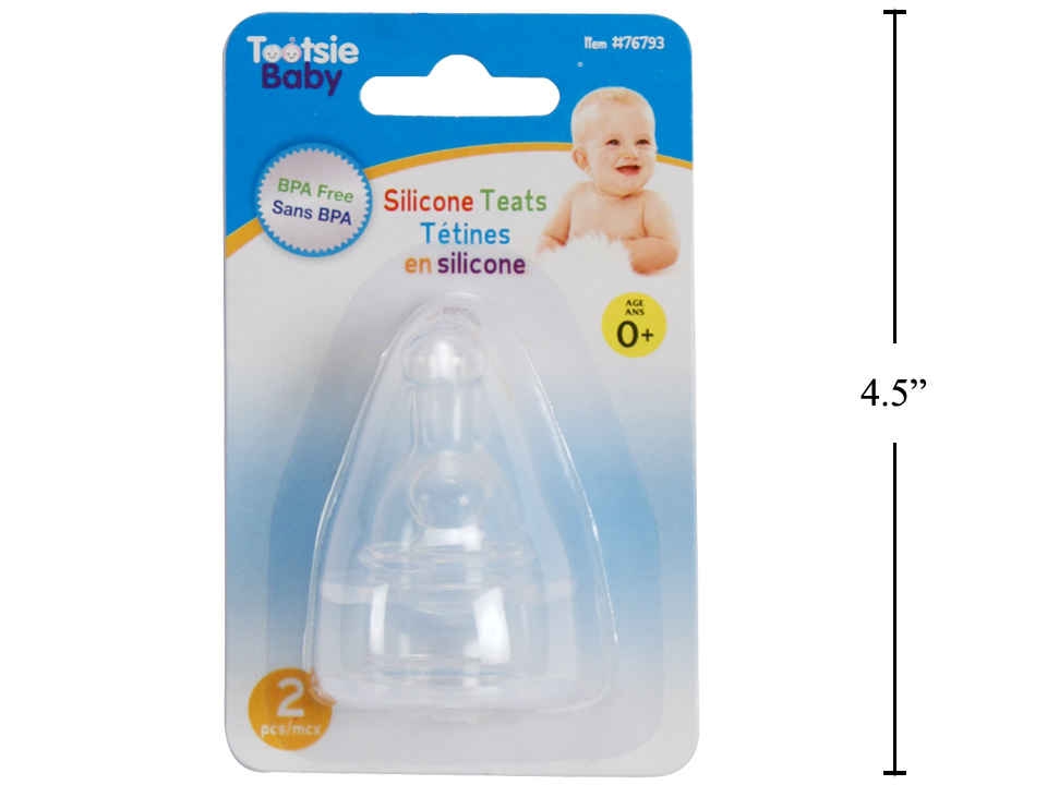 Tootsie Baby Silicone Nipples ~ 2 per pack-0