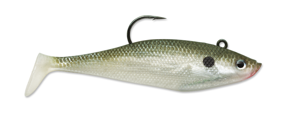 Storm WildEye Swim Shad - 7/16oz - 4" - 3 per pack ~ Olive Shad-0