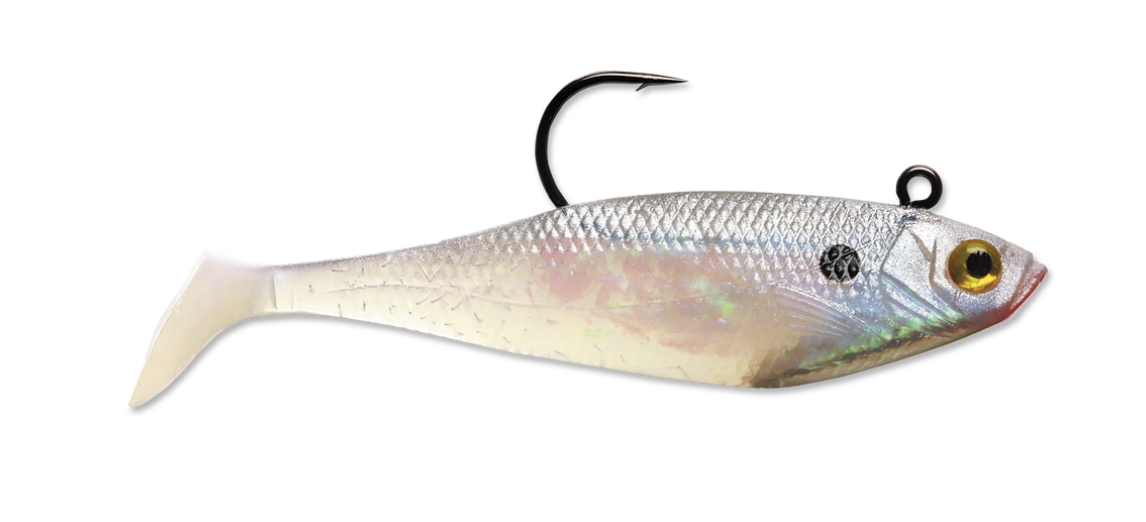 Storm WildEye Swim Shad - 7/16oz - 4" - 3 per pack ~ Pearl-0