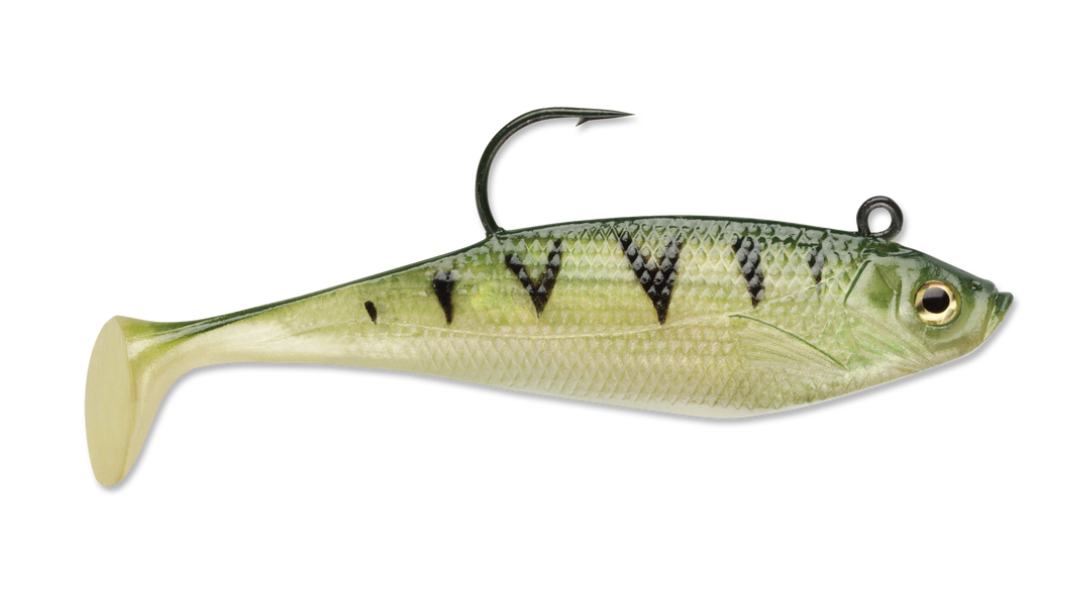 Storm WildEye Swim Shad - 7/16oz - 4" - 3 per pack ~ Yellow Perch-0