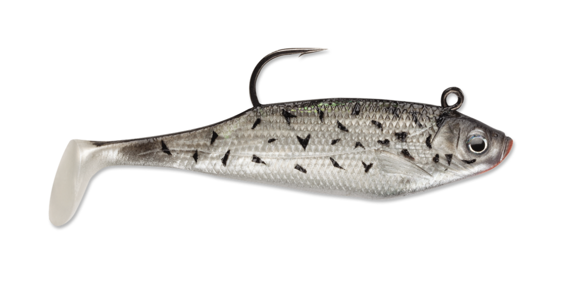 Storm WildEye Swim Shad - 7/16oz - 4" - 3 per pack ~ Black Crappie-0