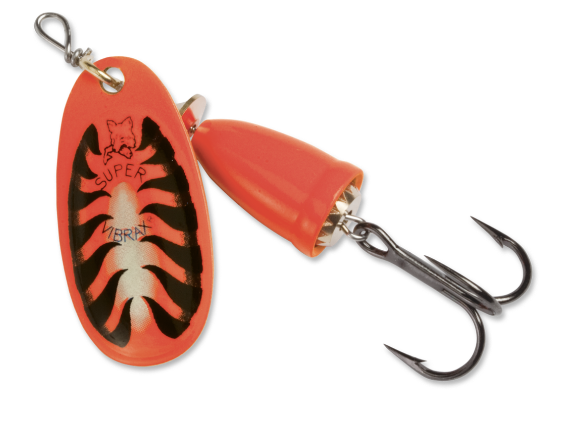 Blue Fox Classic Vibrax Spinner - Blade Size 3 - 1/4oz ~ Red Tiger-0