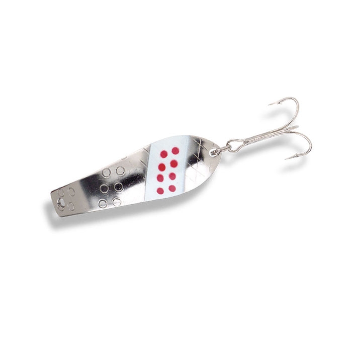 Lucky Strike Glow Worm Spoon, 1/2oz - 2.5" ~ Nickel-0