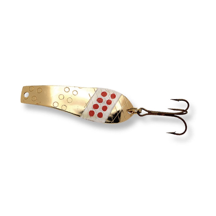 Lucky Strike Glow Worm Spoon, 1/5oz - 1.75" ~ Gold-0