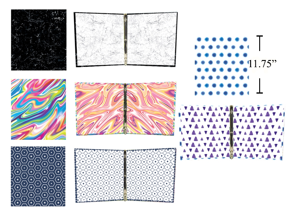 Office Works 1.5" 3-Ring Decorative Binder-0