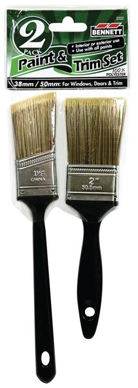 Bennett Paint & Trim Paint Brush Set ~ 2 per pack-0