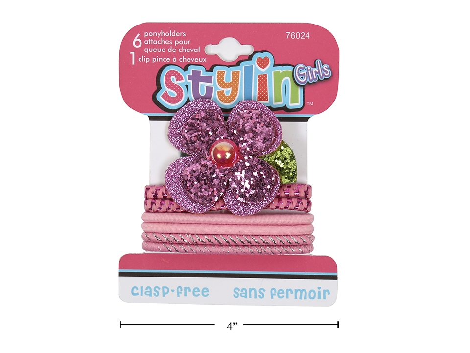Stylin' Kids 6 Ponyholders - Clasp Free + 1 Clip-0