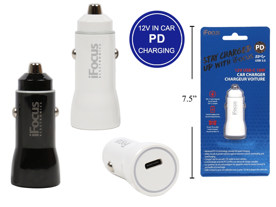 iFocus USB-C Car Charger-0