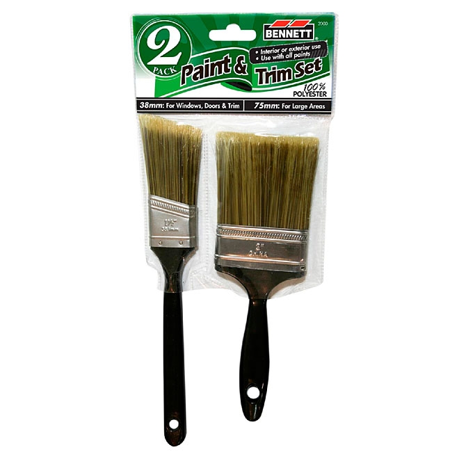 Bennett Paint & Trim Paint Brush Set ~ 2 per pack-0