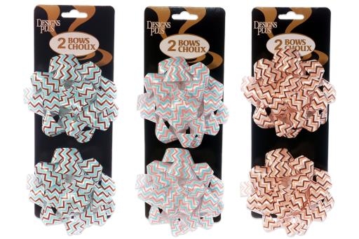 Star Bows - Zig Zags - 4" ~ 2 per pack-0