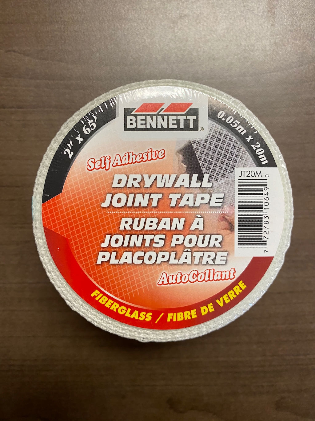 Bennett Self Adhesive Fiberglass Wall Repair Tape ~ 2" x 65'-0
