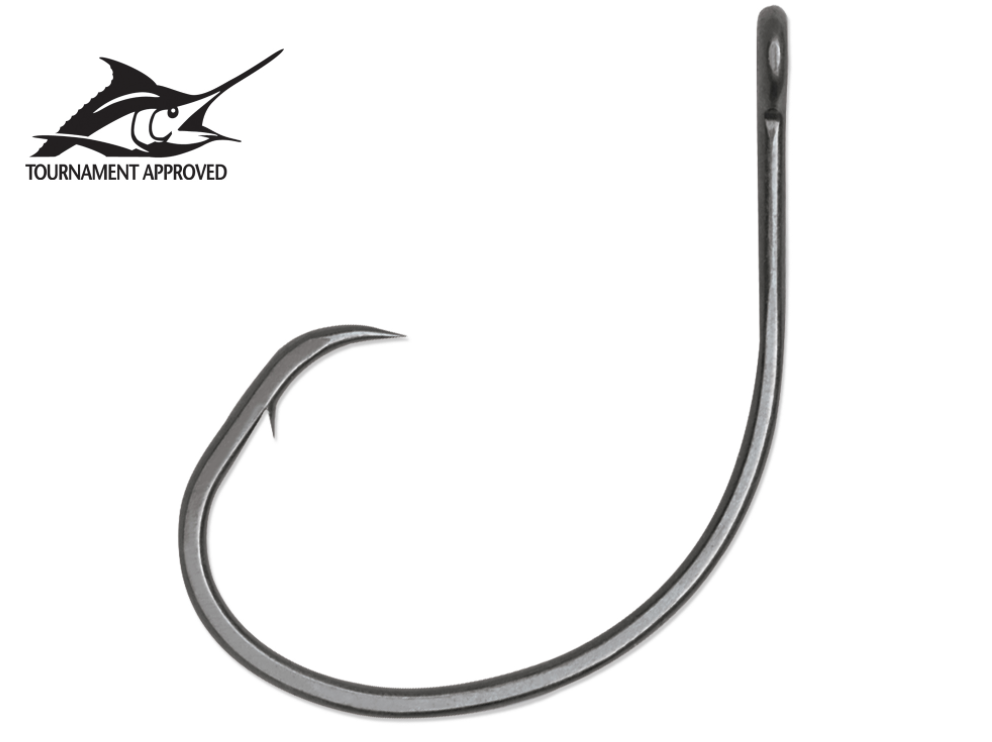 VMC Coastal Black 7385 Tournament Circle Hook ~ 1 per pack / 24 per card-0