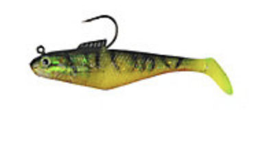 Berkley 4" Pre-Rigged Swim Shad ~ Firetiger-0