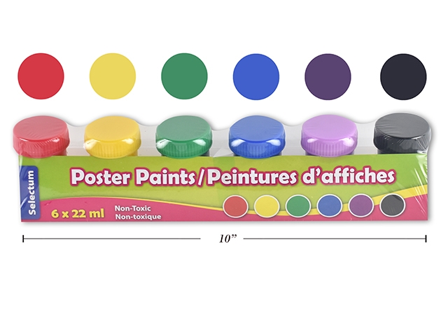 Selectum Poster Paint Pods w/Brush + Tray ~ 22ml each color-0