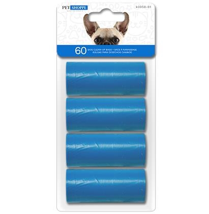 Dog Clean Up Bags - Blue ~ 20 x 4 rolls per pack-0