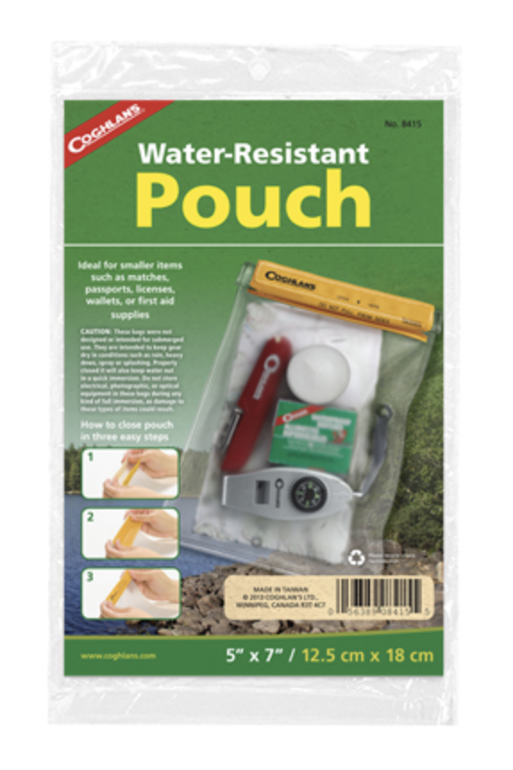 Coghlan's Water Resistant Pouch ~ 5" x 7"-0