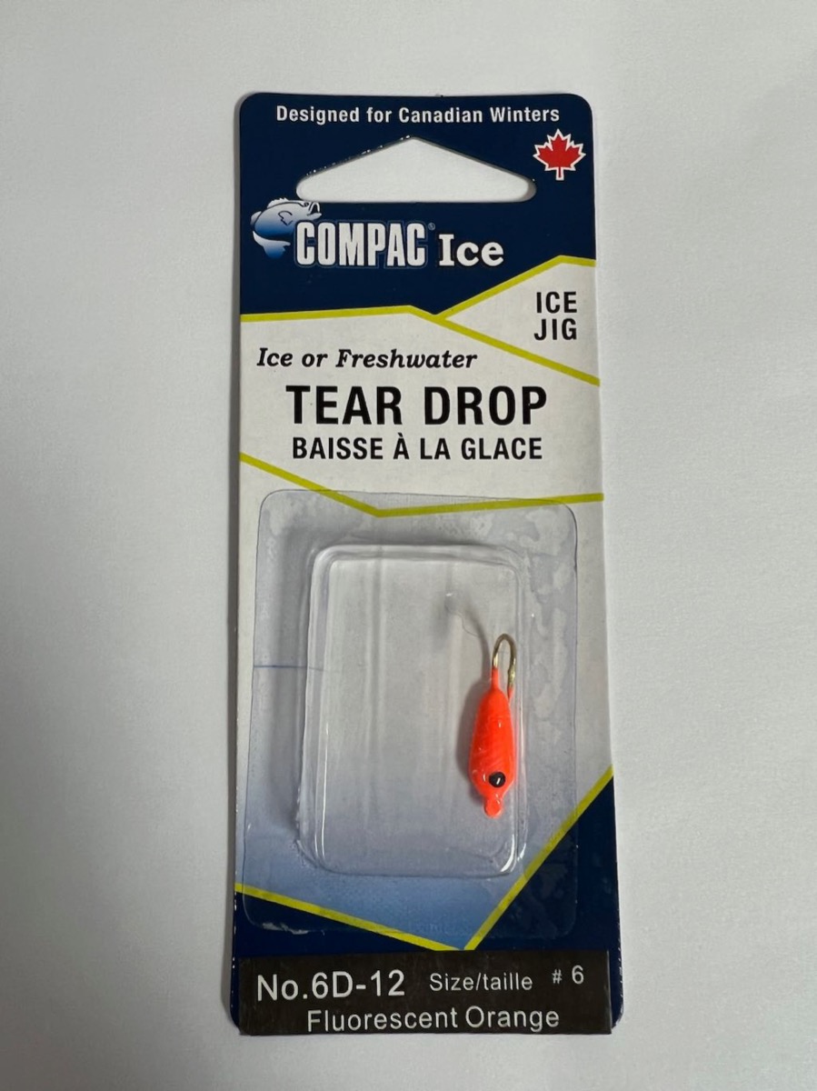 Tear Drops - Size 6 ~ Fluorescent Orange-0