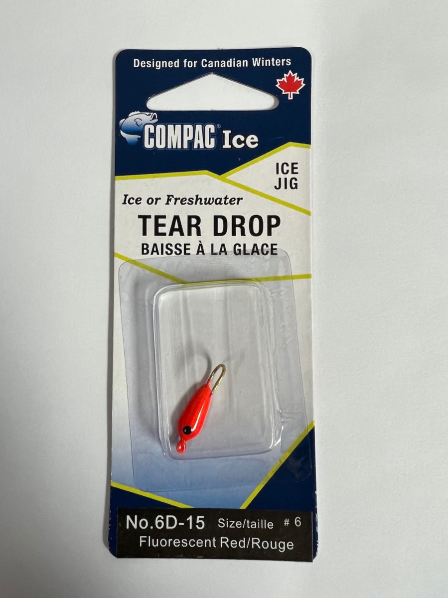 Tear Drops - Size 6 ~ Fluorescent Red-0