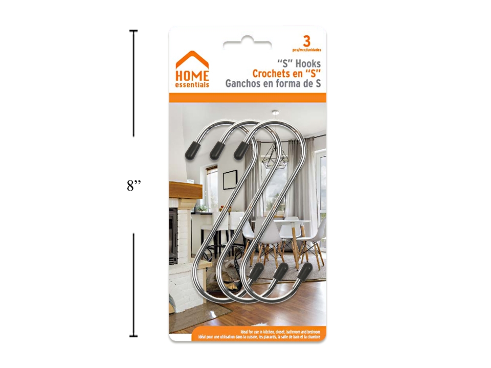 "S" Hooks - 4" ~ 3 per pack-0