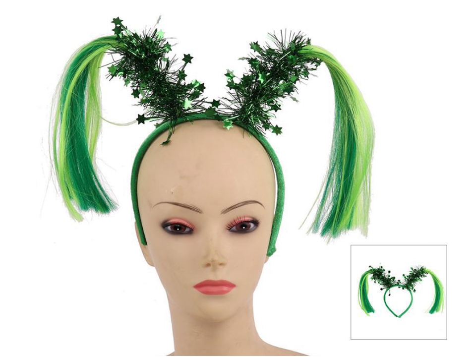 St. Patrick's Day Ponytail Headband-0